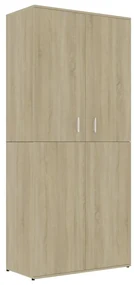 vidaXL Schoenenkast 80x39x178 cm spaanplaat sonoma eikenkleurig