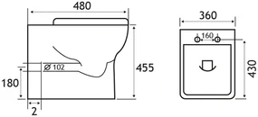 Eastbrook Bijou Comfort staand toilet wit glans