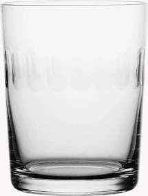 Mondgeblazen kristallen tumblers Lens, 4-delig