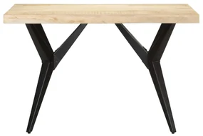 vidaXL Eettafel 120x60x76 cm massief mangohout