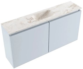 Mondiaz Ture DLux toiletmeubel 100cm clay met wastafel frappe midden met kraangat