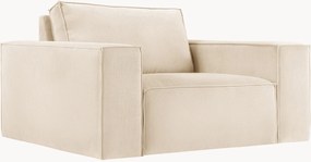 Ribfluwelen armstoel Carlo