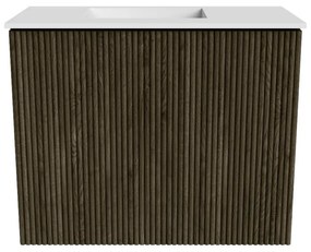 Mondiaz Joya 50cm toiletmeubel shadow met wastafel faye links 1 kraangat talc