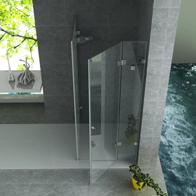 Sanigoods Snow douchecabine 90x90x195cm chroom