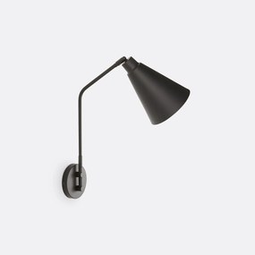Wandlamp in metaal met verstelbare arm, Hiba