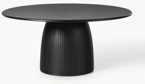 Ronde eettafel Nelly met groefstructuur, in verschillende formaten