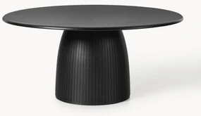 Ronde eettafel Nelly met groefstructuur, in verschillende formaten