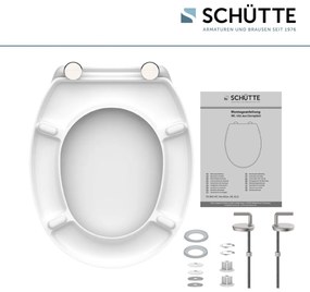 Schutte Miles toiletzitting duroplast met softclose wit glans