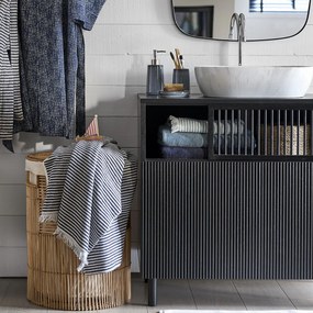 Gestreepte handdoek in badstof Malo 500 g/m2