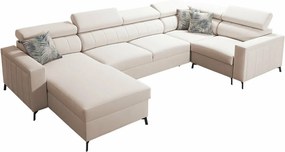 Hoekbank Sarasota 153, Aanwezig, Aanwezig, 334x198x83cm, 233 kg, Poten: Metaal, Hout