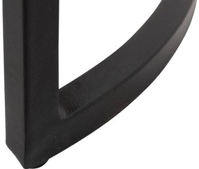 Goossens Salontafel Zida rond, hout mango bruin, urban industrieel, 54 x 45 x 54 cm