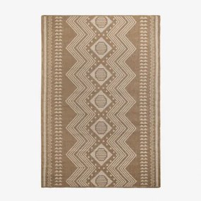 Rechthoekig Buitenkleed Van Polypropyleen Ariane Beige Amandelroos & 160 X 230 Cm - Sklum