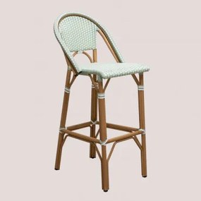 Hoge Tuinkruk Met Rugleuning (76 Cm) Alisa Bistro Celadonmousse - Sklum