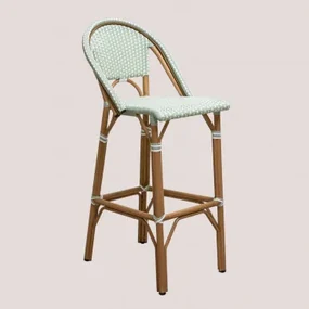 Hoge Tuinkruk Met Rugleuning (76 Cm) Alisa Bistro Celadonmousse - Sklum