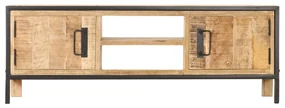 vidaXL Tv-meubel 120x30x40 cm ruw mangohout