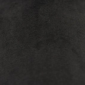 Velours lampenkap zwart 18/18/14 met gouden binnenkant