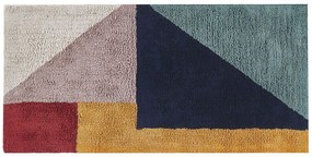 Katoenen Vloerkleed 80 x 150 cm Multicolour JALGAON Beliani