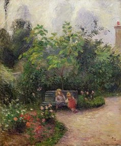 Kunstreproductie A Corner of the Garden at the Hermitage, Pontoise, Camille Pissarro