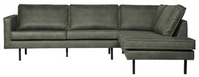 BePureHome Rodeo Hoekbank Eco Leer Rechts Army
