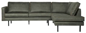 BePureHome Rodeo Hoekbank Eco Leer Rechts Army
