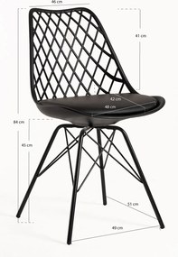 Pakket 4 Stoelen van Iron Mima