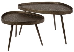 Salontafelset Met Bronslook Triangle - 80 X 60cm.