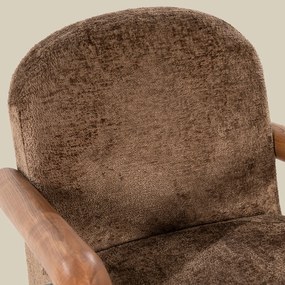 Fauteuil Met Hout Bruin