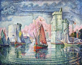 Paul Signac - Kunstdruk The Port at La Rochelle, 1921, (40 x 30 cm)