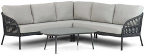 Hoek loungeset 5 personen Aluminium/rope Grijs Coco Puerto/Noar
