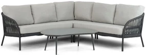 Hoek loungeset 5 personen Aluminium/rope Grijs Coco Puerto/Noar