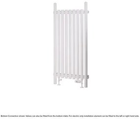 Eastbrook Lambourne horizontale radiator 55x120cm 837W wit mat