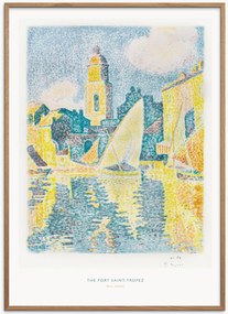 Ingelijste digitale print The port