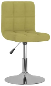 vidaXL Eetkamerstoelen draaibaar 6 st stof groen
