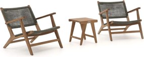 Bistro- en balkonset Bellagio  | 2 personen | Tuinset teakhout | 3-delig | Kees Smit Tuinmeubelen