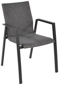 Lesli Living  Tuinstoel Stapelbaar - Fardau Negro - Antraciet - Lesli Living