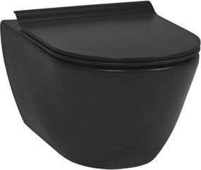 Ben Segno 2.0 hangtoilet met Free flush en Xtra glaze+ incl. slimseat toiletbril mat zwart