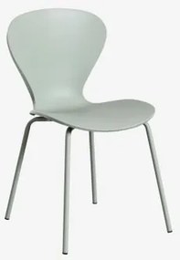 Stapelbare Eetkamerstoelen Set Van 4 Uit Celadon & Polypropyleen Celadon - Sklum