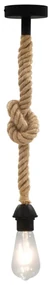 vidaXL Hanglamp met door touw bedekt snoer E27
