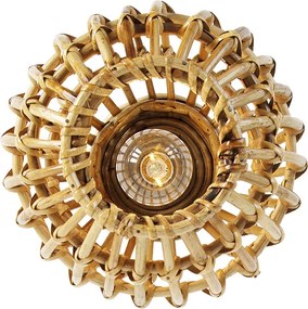 Landelijke plafondlamp bamboe 25 cm - Canna