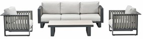 Garden Impressions Gabon loungeset 4-delig -taupe