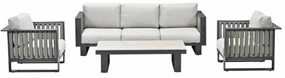 Garden Impressions Gabon loungeset 4-delig -taupe