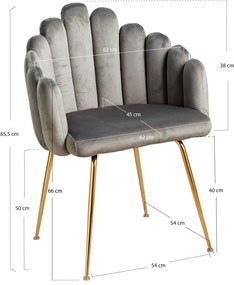 Bhoja stoel van fluweel