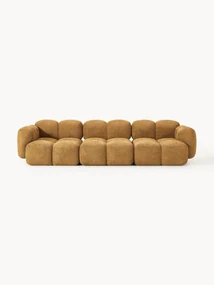 Modulaire bank Tayla (4-zits) van teddy bouclé