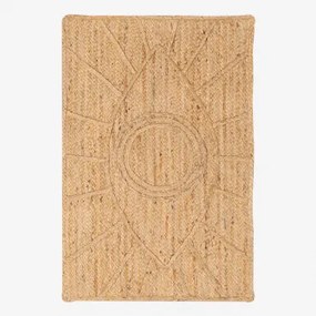 Xl Rechthoekige Deurmat 60x90 Cm Gevlochten Van Jute Elaine Yute - Sklum