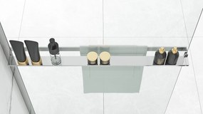 Handdoekenrek EVO CHROME plank voor douchewanden