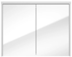 Fontana Basic spiegelkast 80cm met 2 deuren wit mat