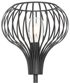 Moderne vloerlamp zwart - Saffira Modern E27 rond Binnenverlichting Lamp