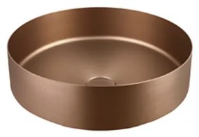 Lambini Designs ronde waskom staal 40x12.5cm brons