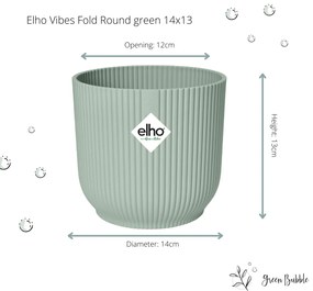 Pot elho Vibes Fold Round groen