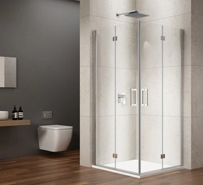 Gelco Loro douchecabine met vouwdeuren 70x90cm chroom